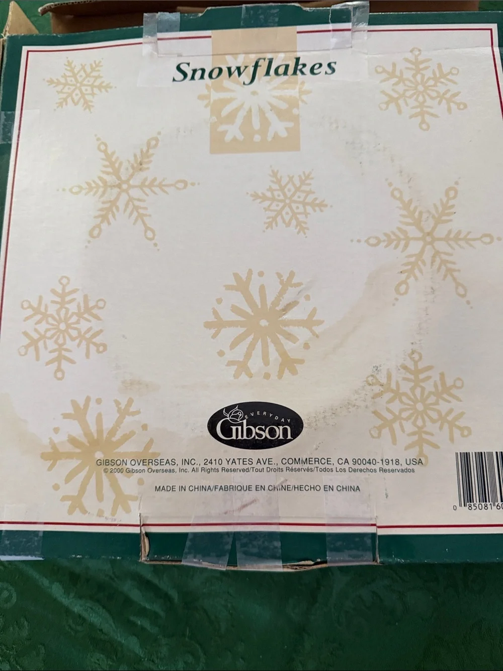 Vintage Gibson Silver “Snowflakes” Dinner Plates - Set of 4